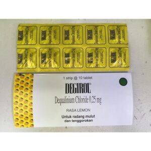 Degirol Lemon untuk Mengobati Sakit Tenggorokan & Radang (10 Tablet)
